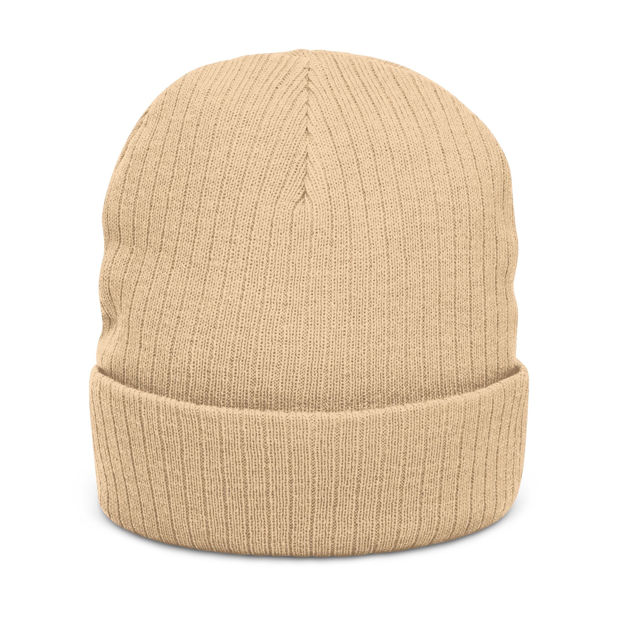Tuolumne Ribbed Knit Beanie (Embroidery)