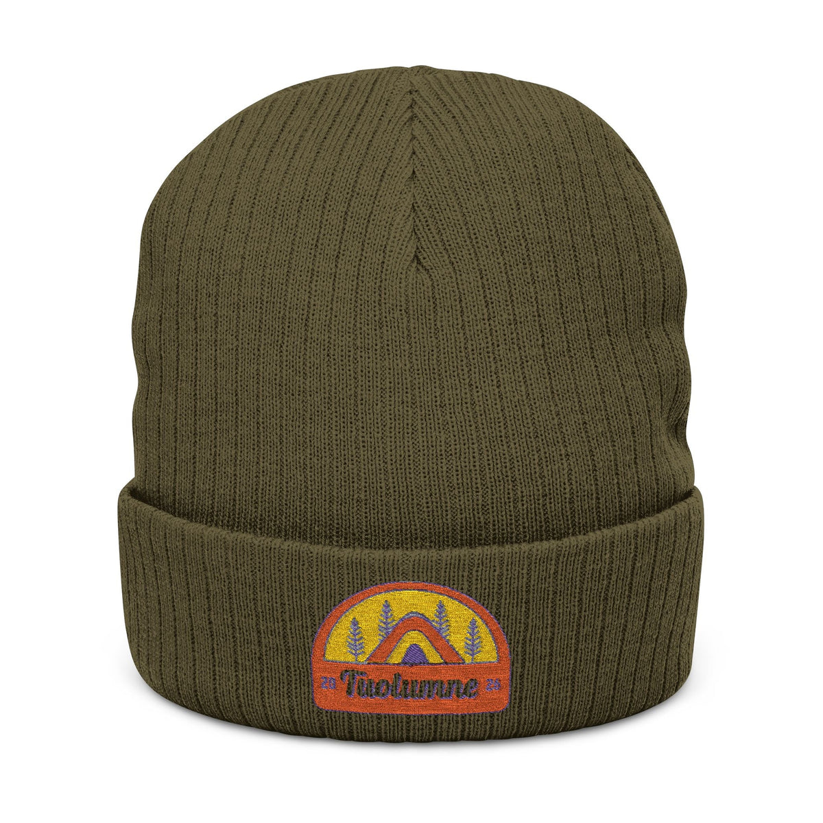 Tuolumne Ribbed Knit Beanie (Embroidery)