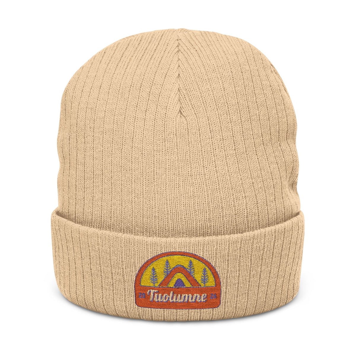 Tuolumne Ribbed Knit Beanie (Embroidery)