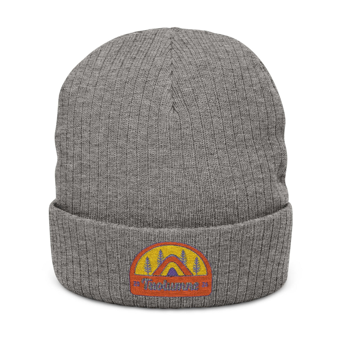 Tuolumne Ribbed Knit Beanie (Embroidery)