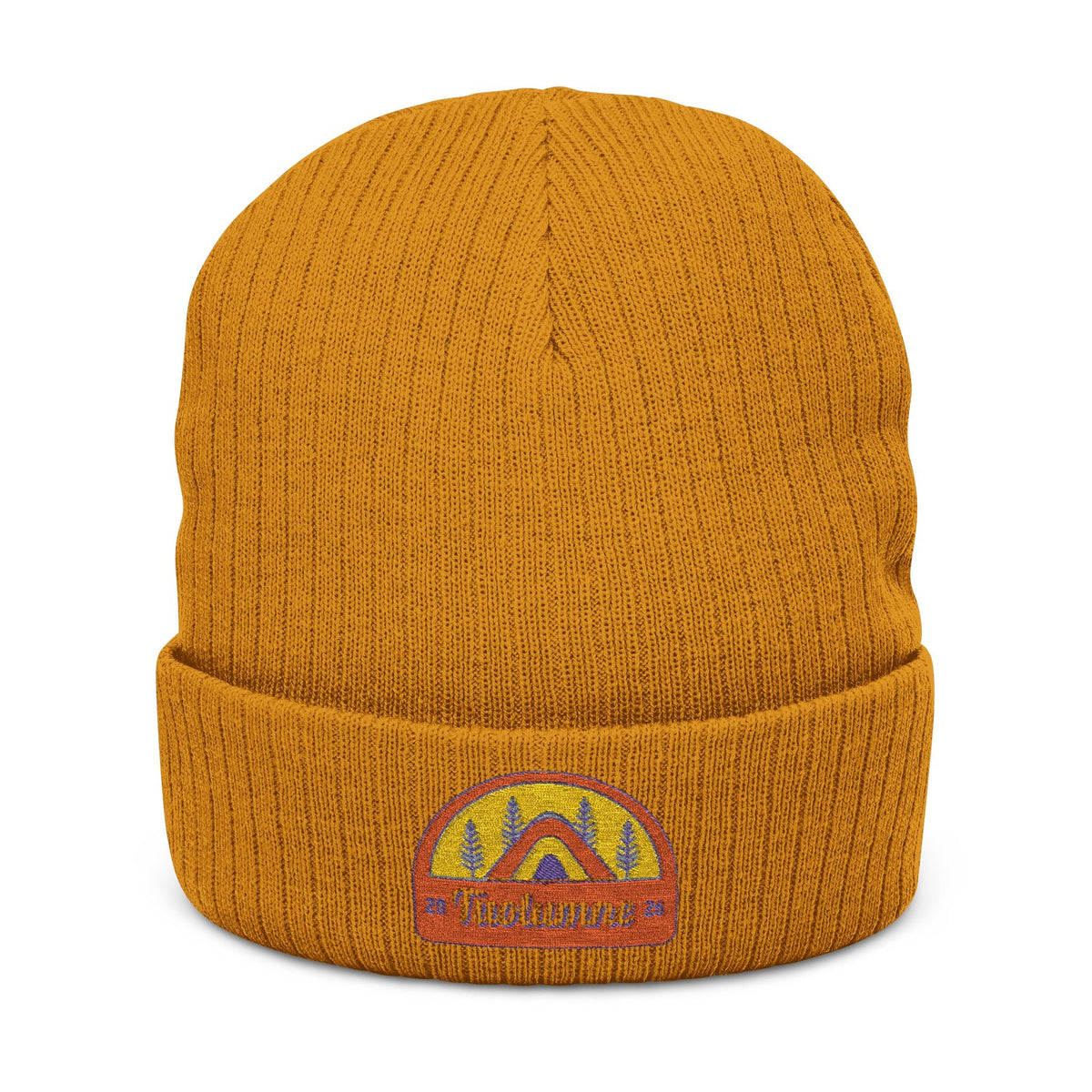 Tuolumne Ribbed Knit Beanie (Embroidery)
