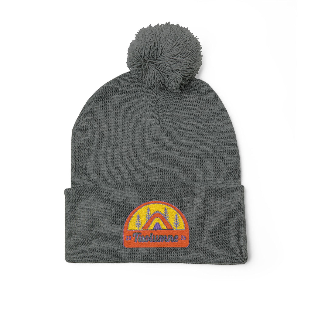 Pom-Pom Knit Cap (Embroidery)