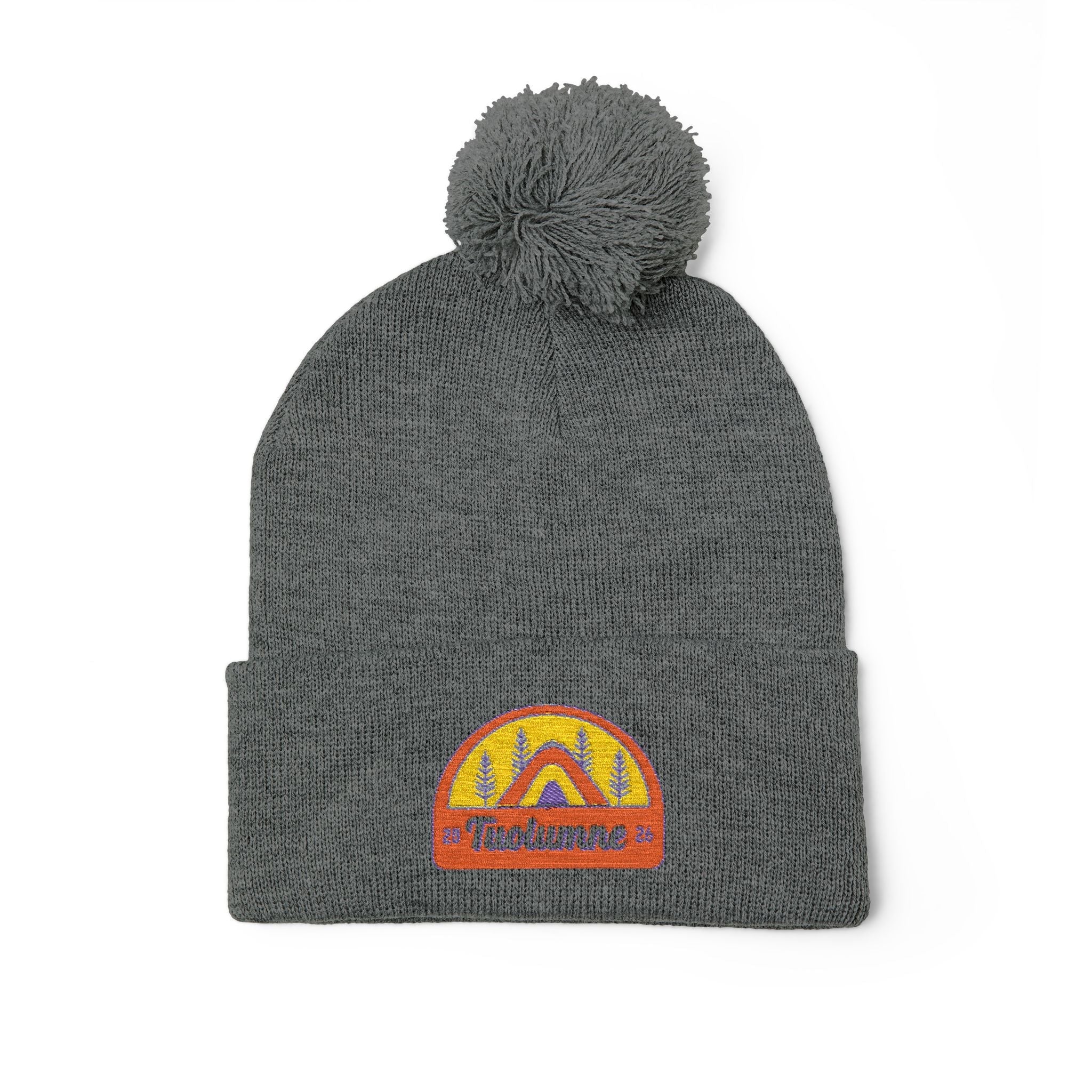 Pom-Pom Knit Cap (Embroidery)