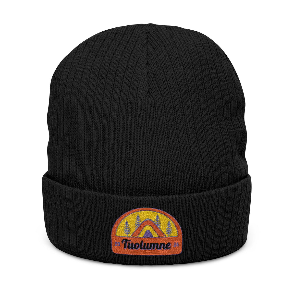 Tuolumne Ribbed Knit Beanie (Embroidery)
