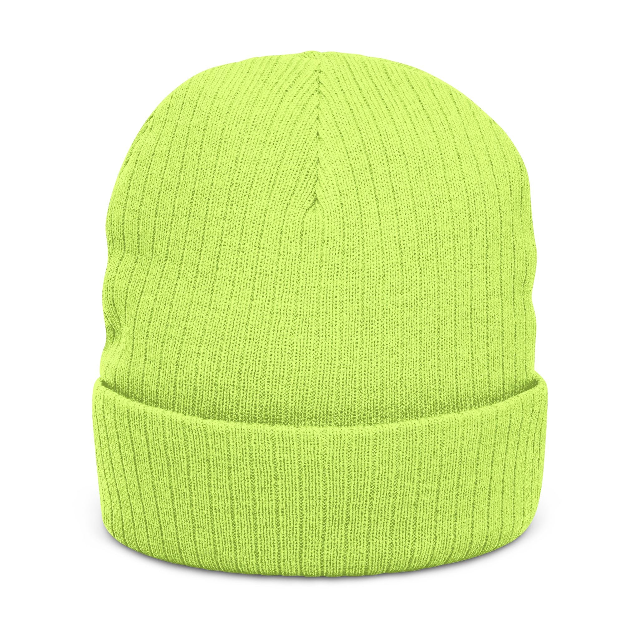 Tuolumne Ribbed Knit Beanie (Embroidery)