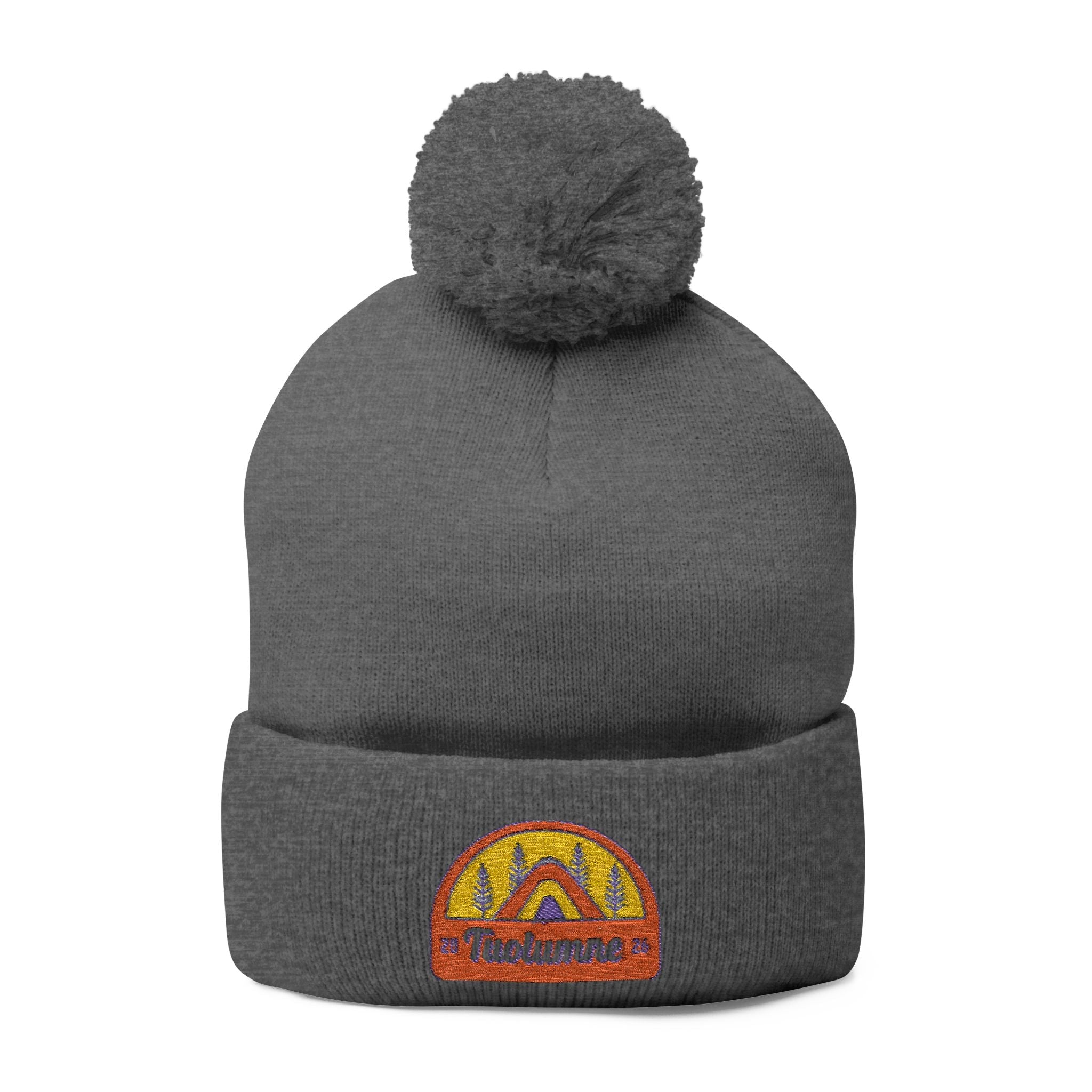 Pom-Pom Knit Cap (Embroidery)