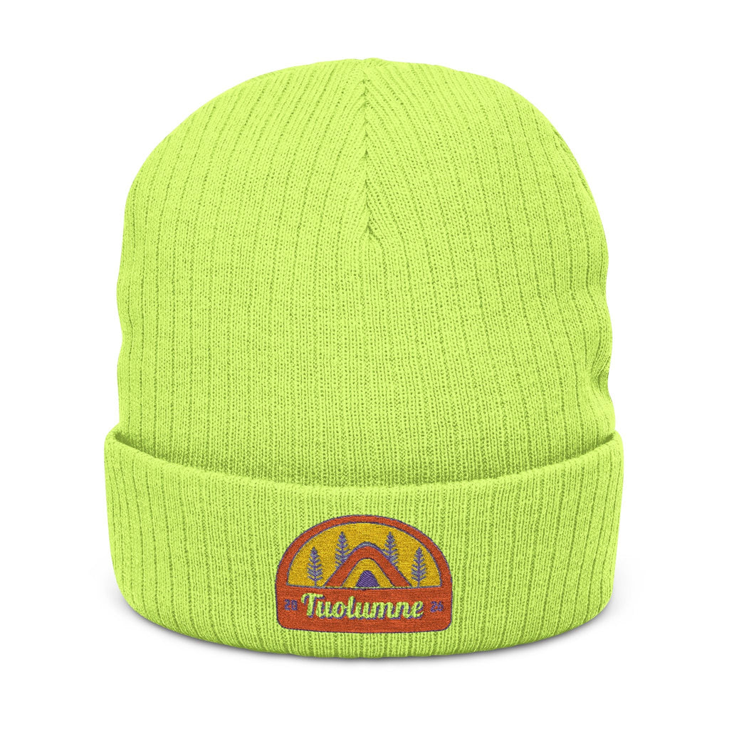 Tuolumne Ribbed Knit Beanie (Embroidery)